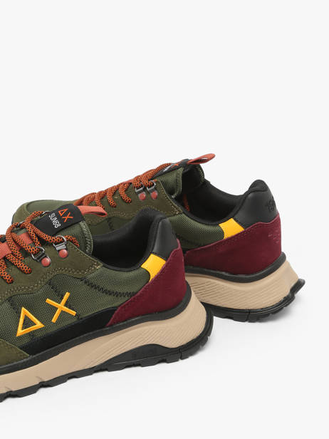 Boots Uit Leder Sun68 Groen men Z4513074 ander zicht 2